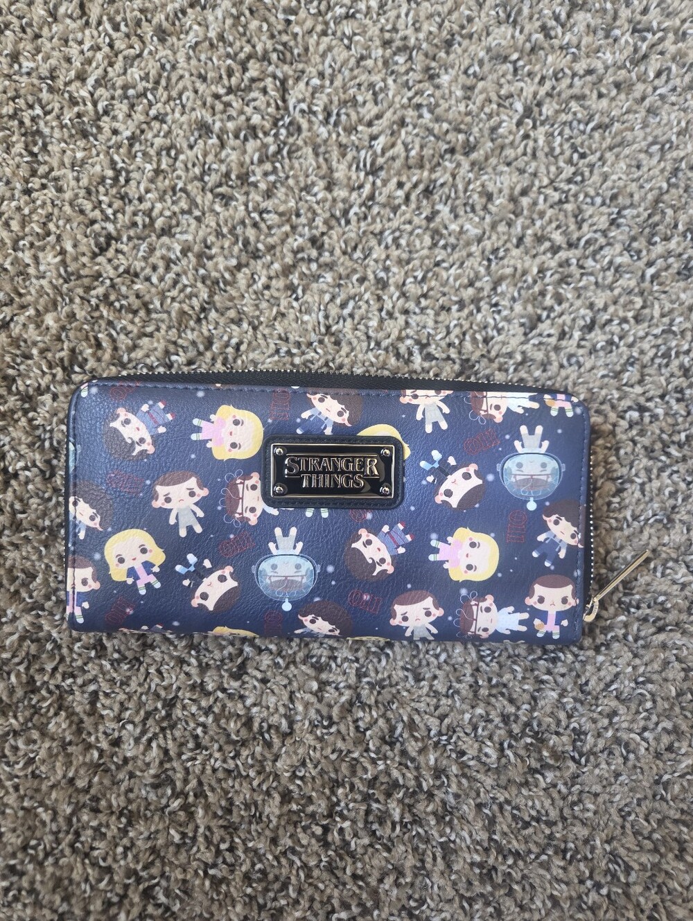 Loungefly Stranger Things Chibi Character Zip Around Wallet
